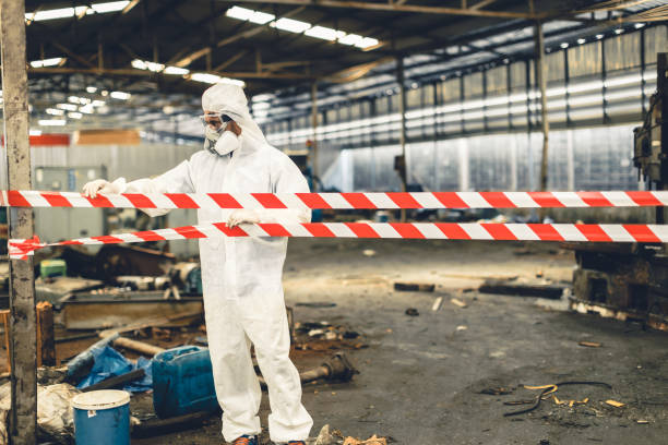 Professional Unattended Death Cleanup technician working in Glendale, WI
